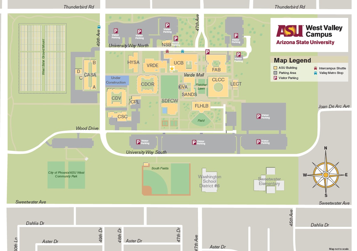 ASU West Valley Campus Map